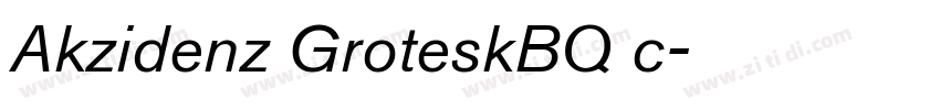 Akzidenz GroteskBQ c字体转换